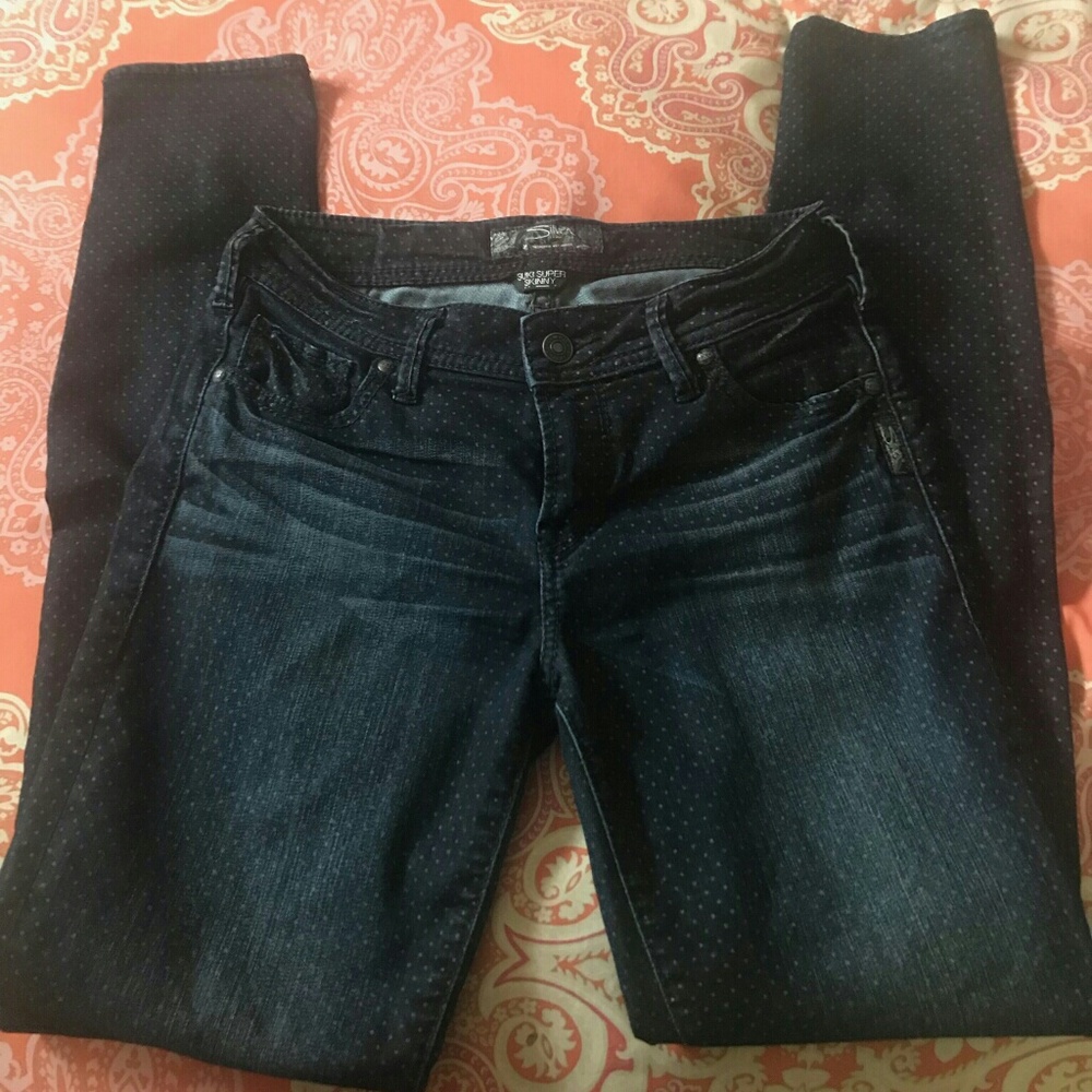 Sliver skinny jeans